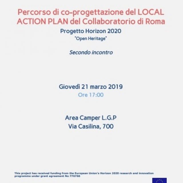 Second meeting of the co-design of the LOCAL ACTION PLAN of the Collaboratorio di Roma